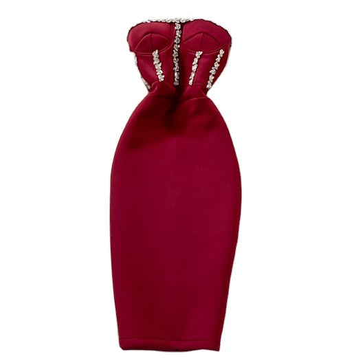Sleeveless Luxury Party Tube Top Dress