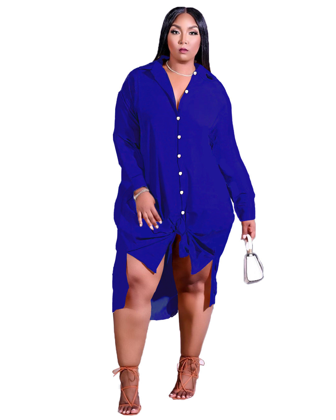 Casual Dress Women Plus Size Shirt Dresses Plus Size Women's Blouses & Shirts