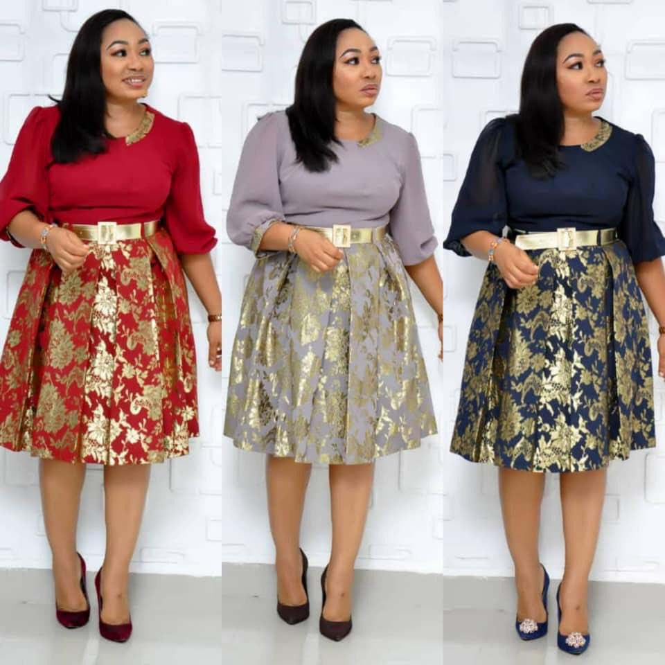 African Summer Dresses Women Elegant Office Wrap Midi Dress