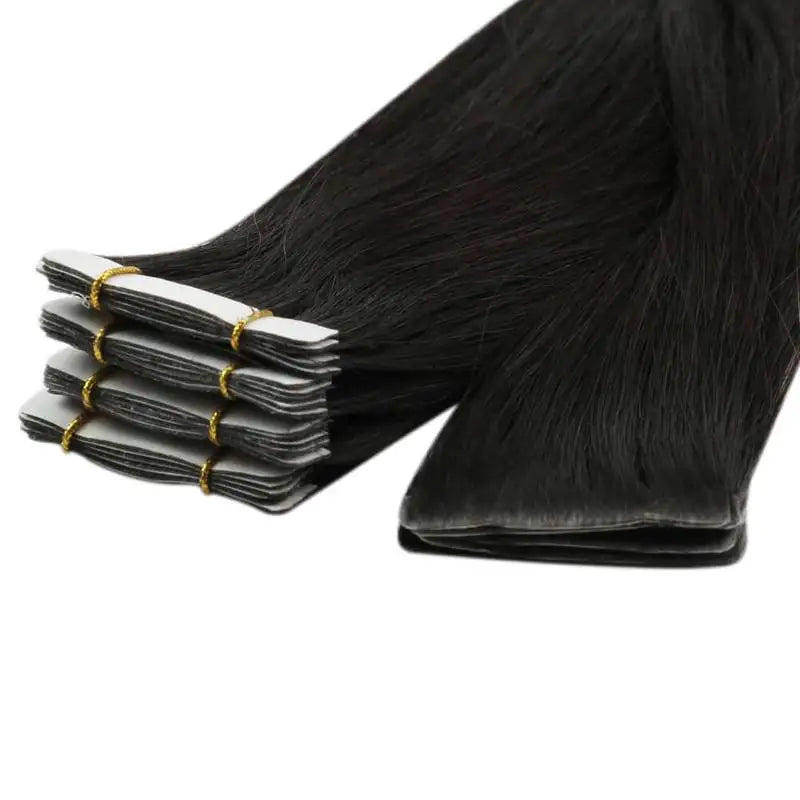 Full Shine Virgin Hand Tied Tape In Adhesives Human Hair Extensions PU Skin Weft Blonde Color Invisible Seamless Injection