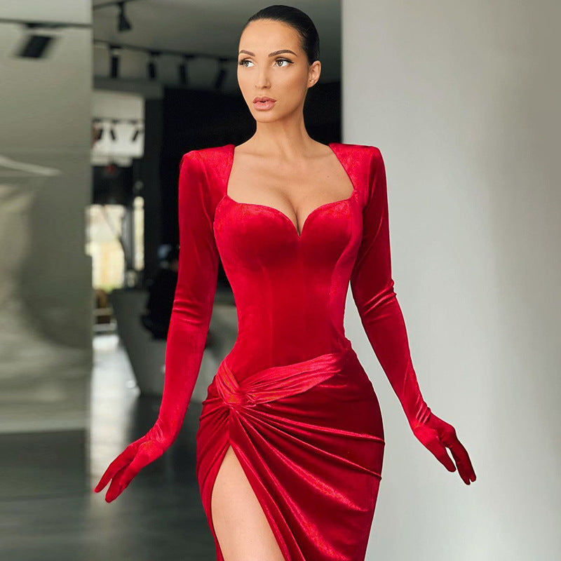 Full Length Maxi Dress Luxury Sexy Evening Dresses