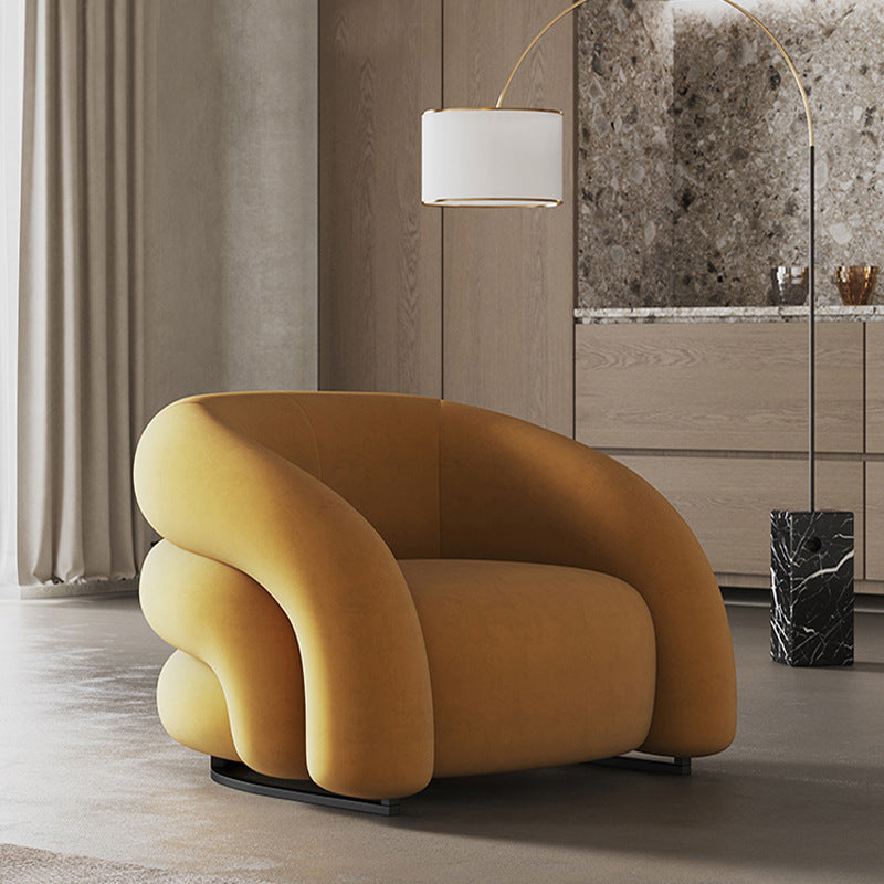 Modern Leisure Chair Balcony Lounge Chair Single Leisure Fabric Lazy Sofa