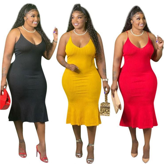 Plus Size Casual Sexy Summer Dress