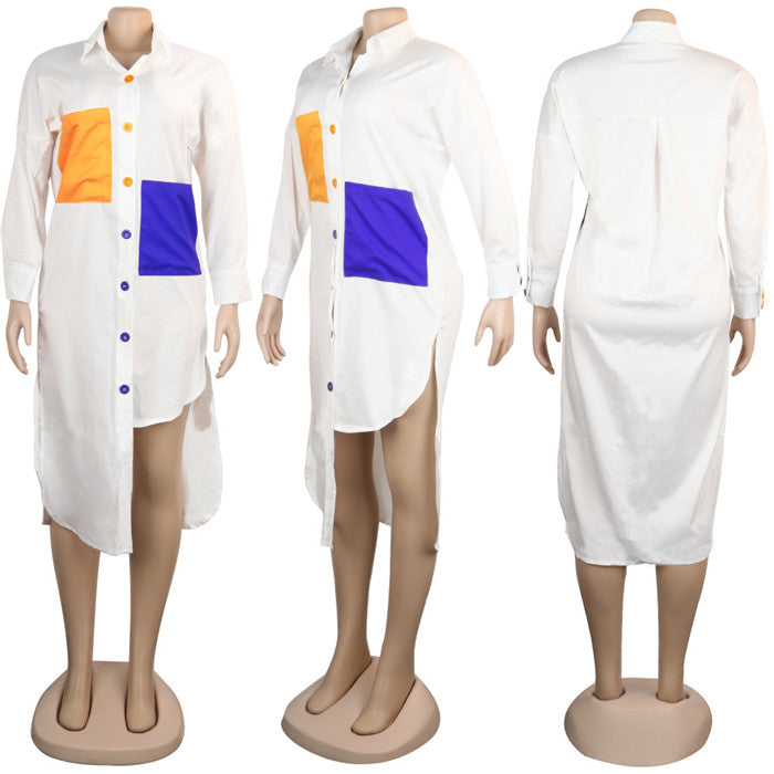 Plus Size Summer Dresses With Pockets Shirt Dress for Women