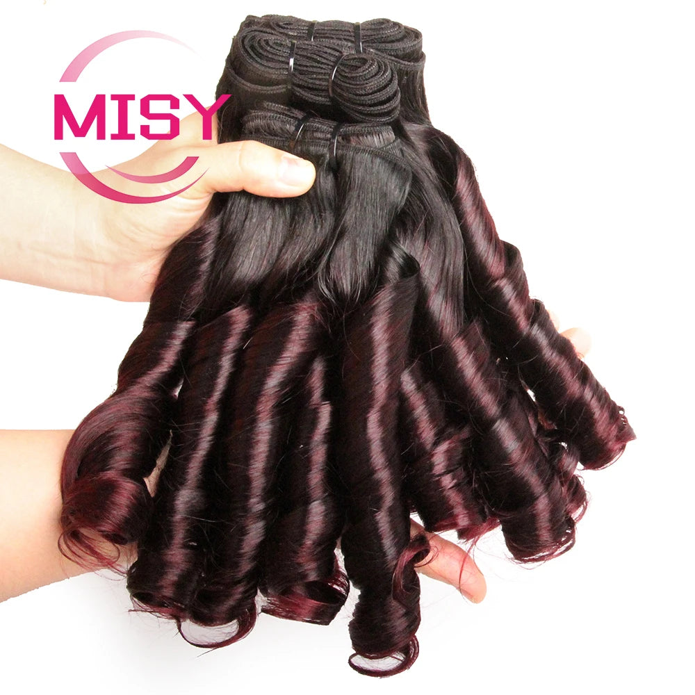 Loose Wave Brazilian Hair 4 Bundles With Closure Ombre Colored Human Hair Bundles With Closure Remy Human Hair