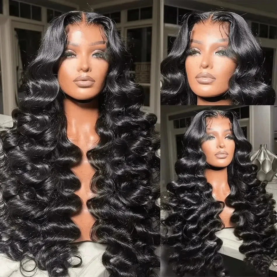 Brazilian Loose Waves Wig Human Hair Lace Frontal Wig Curly Body Wave Human Hair Wigs