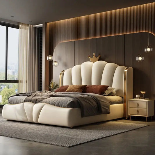 King Size Luxury Queen Double Bed Modern Bedroom European Design Girls Beliche Trendy Furniture