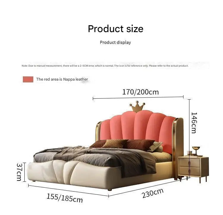 King Size Luxury Queen Double Bed Modern Bedroom European Design Girls Beliche Trendy Furniture
