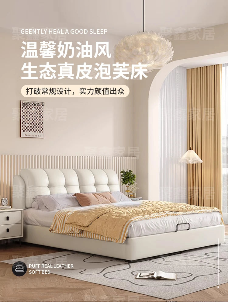 American Fashionable Bed Children Aesthetics Comfortable Design Bed Wedding Simple Luxury Modern Wood Muebles Home Furniture