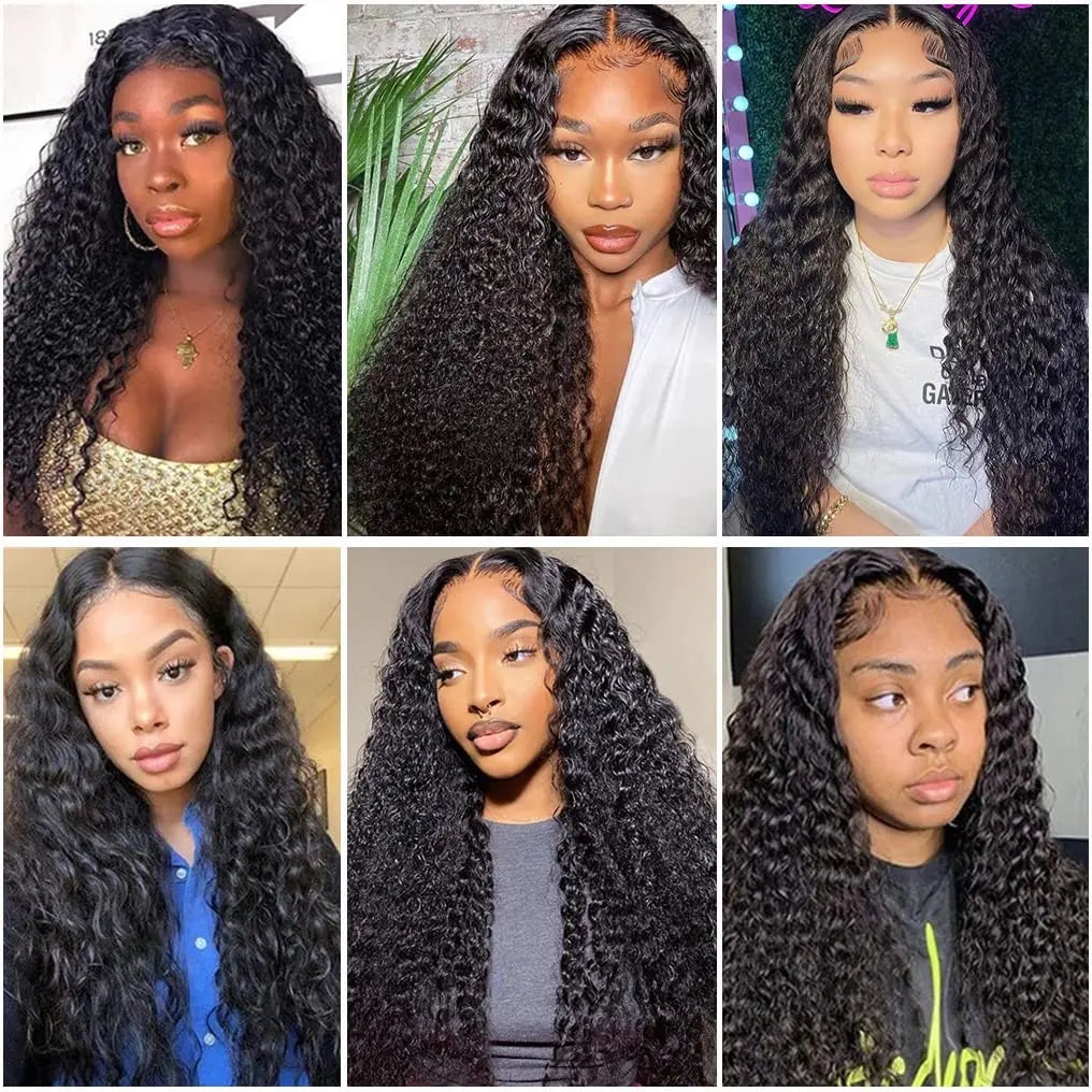 12A Water Wave Bundles With Frontal Wet and Wavy Virgin Curly Loose Deep Wave 100% Human Hair Bundles With Closure Peruvian Hair