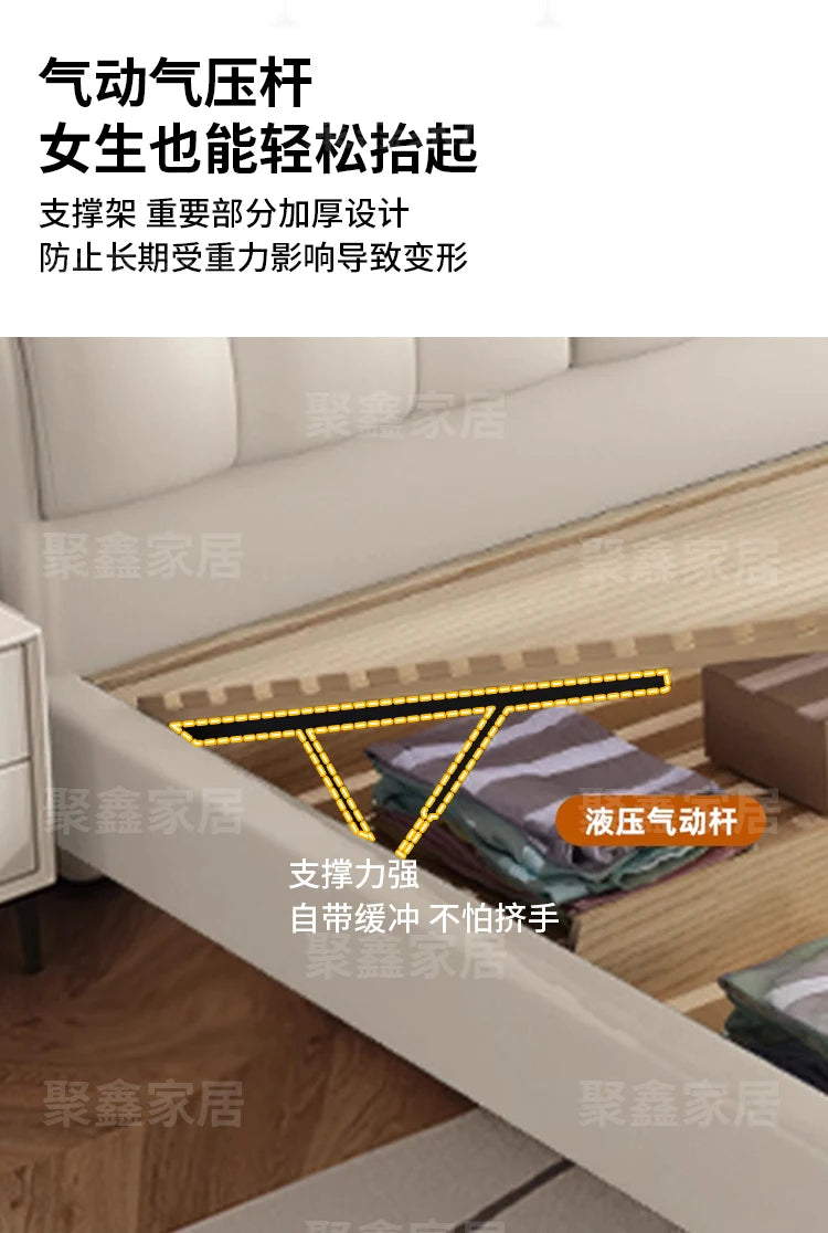 American Fashionable Bed Children Aesthetics Comfortable Design Bed Wedding Simple Luxury Modern Wood Muebles Home Furniture