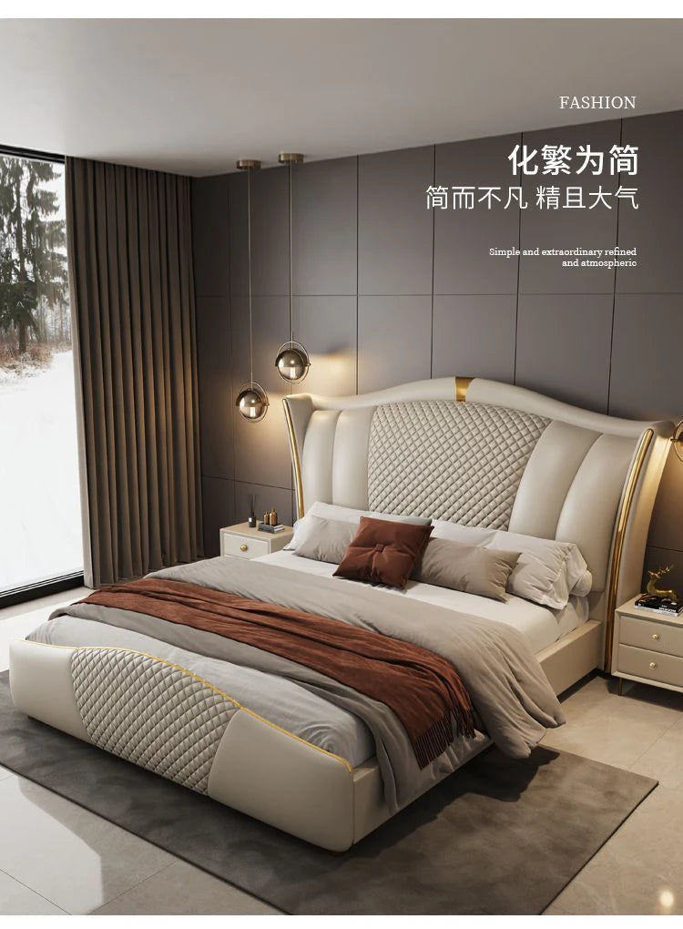 King Size Luxury Massage Bed Modern Design Safe Sleeping Sofa Bed Human Dog Double Letto Matrimoniale Lounge Suite Furniture
