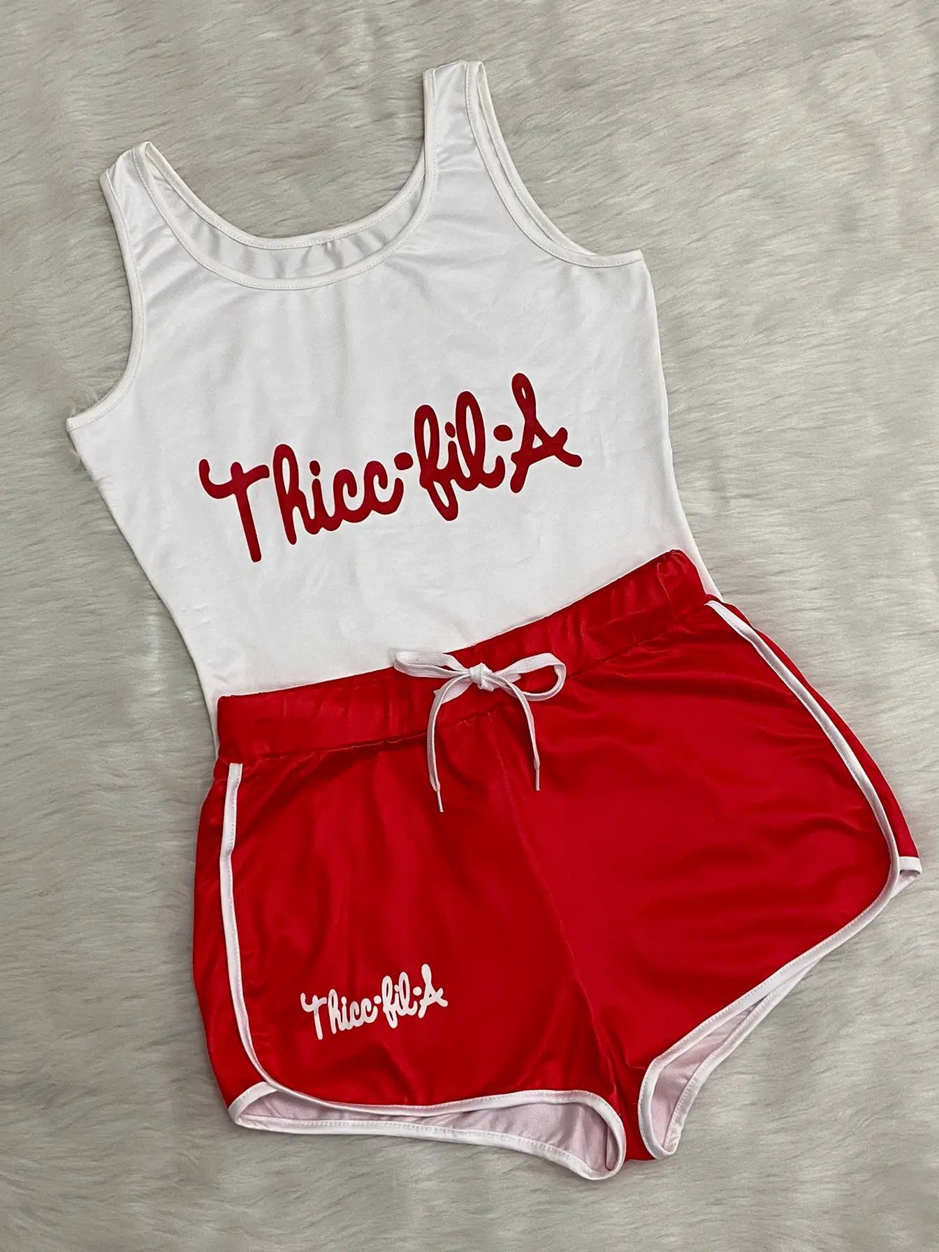 1862Europe and the United States women's fashion letter printed round neck vest shorts sport suit