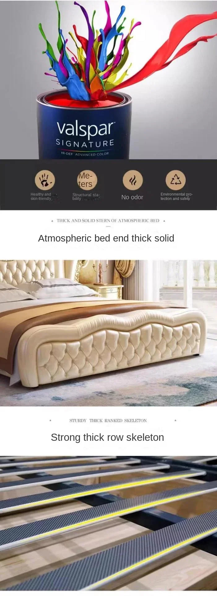 Creative King Size Frame Double Bed Luxury Unique Twin Room European Bed Modern Pedicure Muebles Para El Hogar Home Furniture