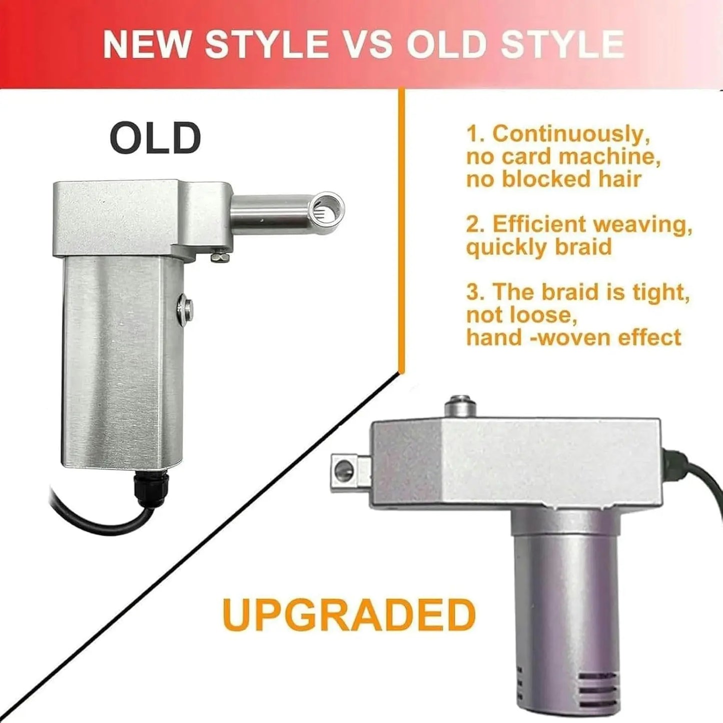 Dreadlock Maker Machine,Portable Handheld Electric Dreadlock Tools,for Dreadlock Suitable for Long Human Hair and Synthetic Hair