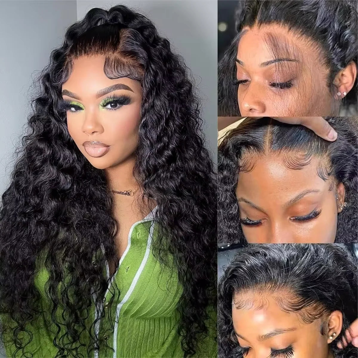 Water Wave Wig Transparent Lace Front Human Hair Wigs 13x4 13x6 Human Hair Lace Frontal Wig 28 30 Inch 4x4 5x5 Water Curly Wigs