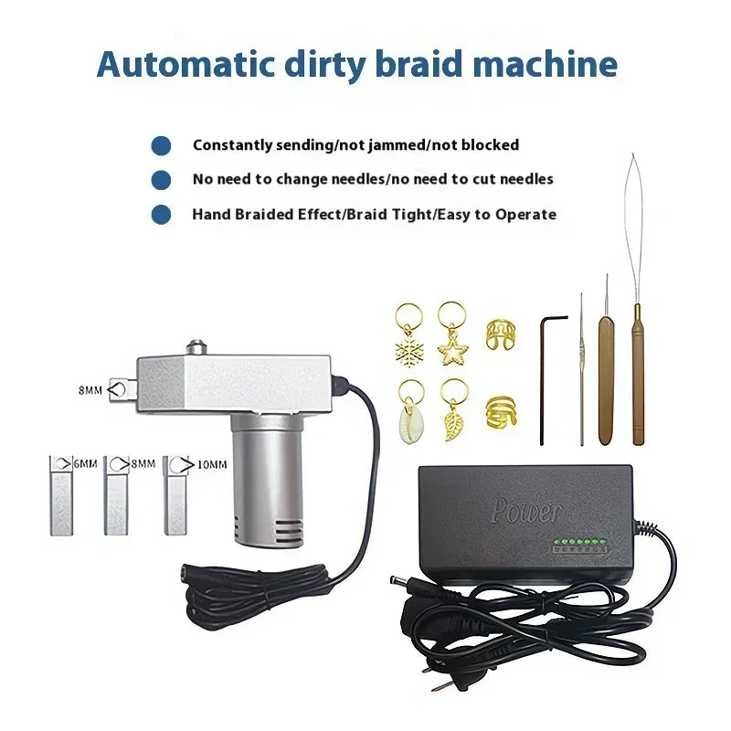 Dreadlock Maker Machine,Portable Handheld Electric Dreadlock Tools,for Dreadlock Suitable for Long Human Hair and Synthetic Hair