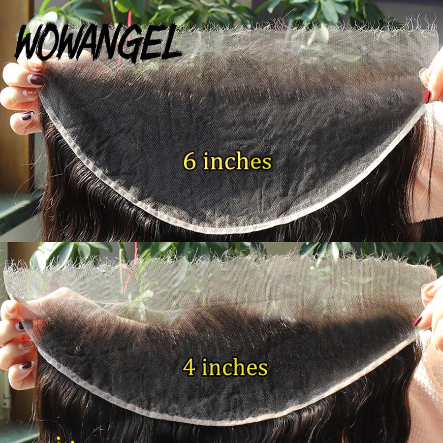 13x6 Full Frontal Only Body Wave Melt Skins invisible HD Lace Frontal Human Hair