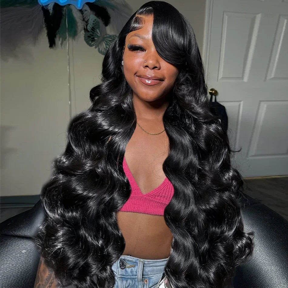 Wigirl 40 Inch Body Wave Human Hair Wigs Brazilian Body Wave Lace Front Wig 13x6 Water Wave Glueless Wigs Human Hair For Women