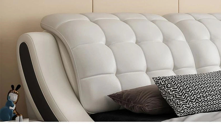 Luxury Upholstered Bed Bedroom Furniture New Modern King Size Soft Bed Frame Technology Cloth Home Apartment Hotel Wholesale