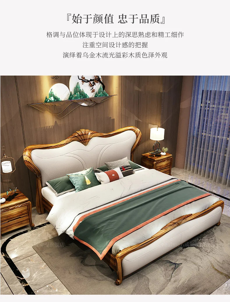 Royal Luxury Double Bed Frame Nordic Modern Whitr Designer King Size Bed Frame Girl Sleeping Cama Matrimonio Bedroom Furniture