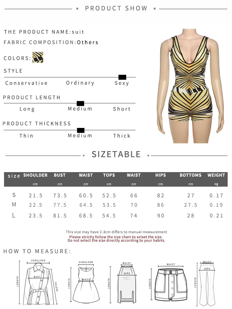 2 Piece Set Sporty Casual Stretch v- Neck Backless Tank Tops+ Shorts