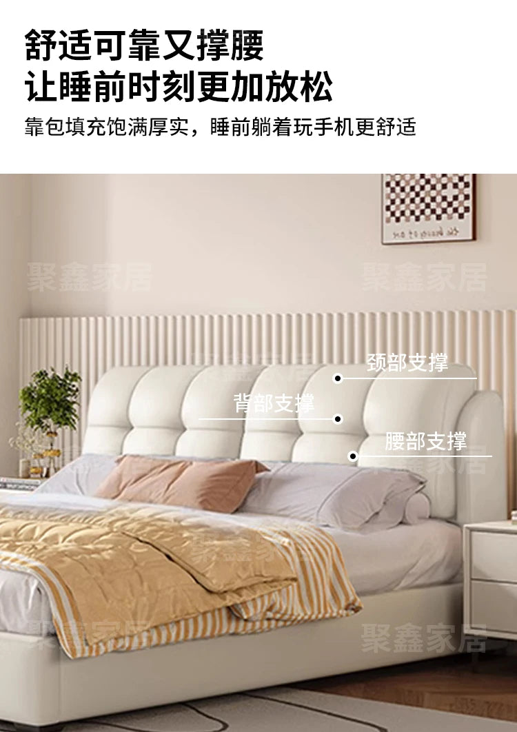 American Fashionable Bed Children Aesthetics Comfortable Design Bed Wedding Simple Luxury Modern Wood Muebles Home Furniture