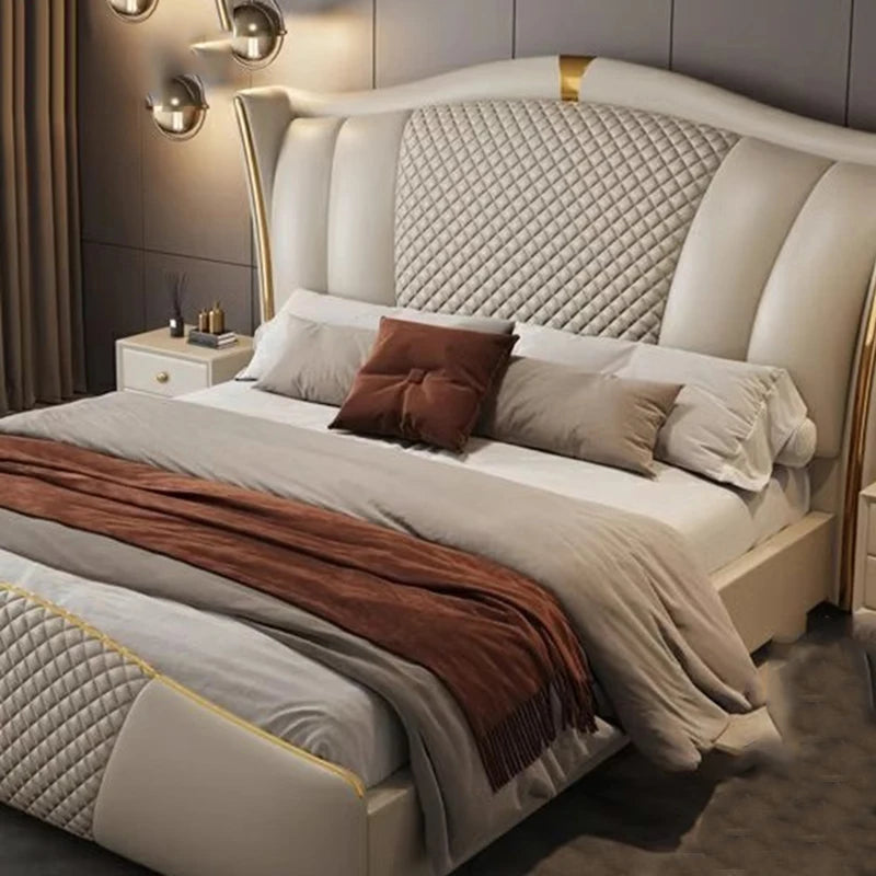 King Size Luxury Massage Bed Modern Design Safe Sleeping Sofa Bed Human Dog Double Letto Matrimoniale Lounge Suite Furniture