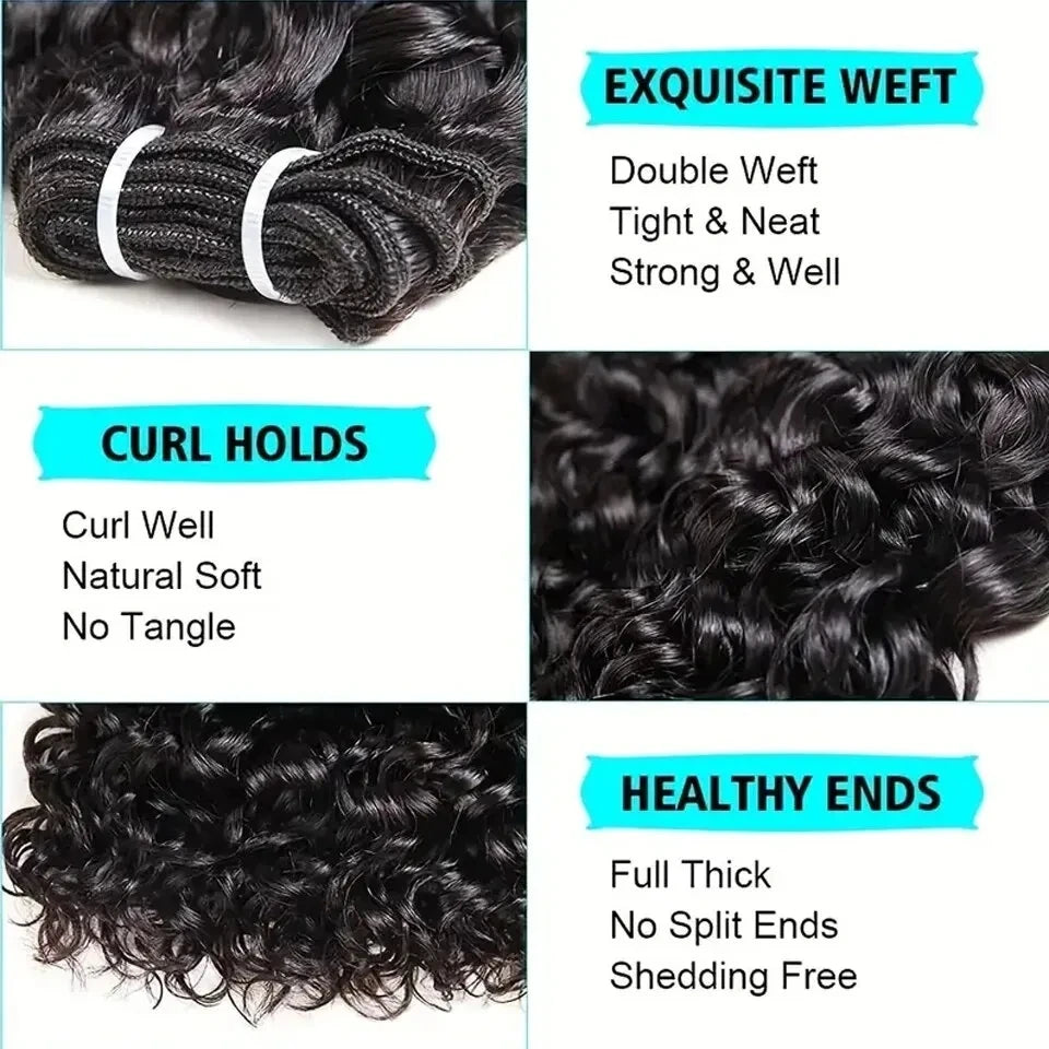 Afro Kinky Curly Human Hair Bundles Deal Natural Humain Hair Deep Wave Curly Hair Weave Extensions Remy Human Hair
