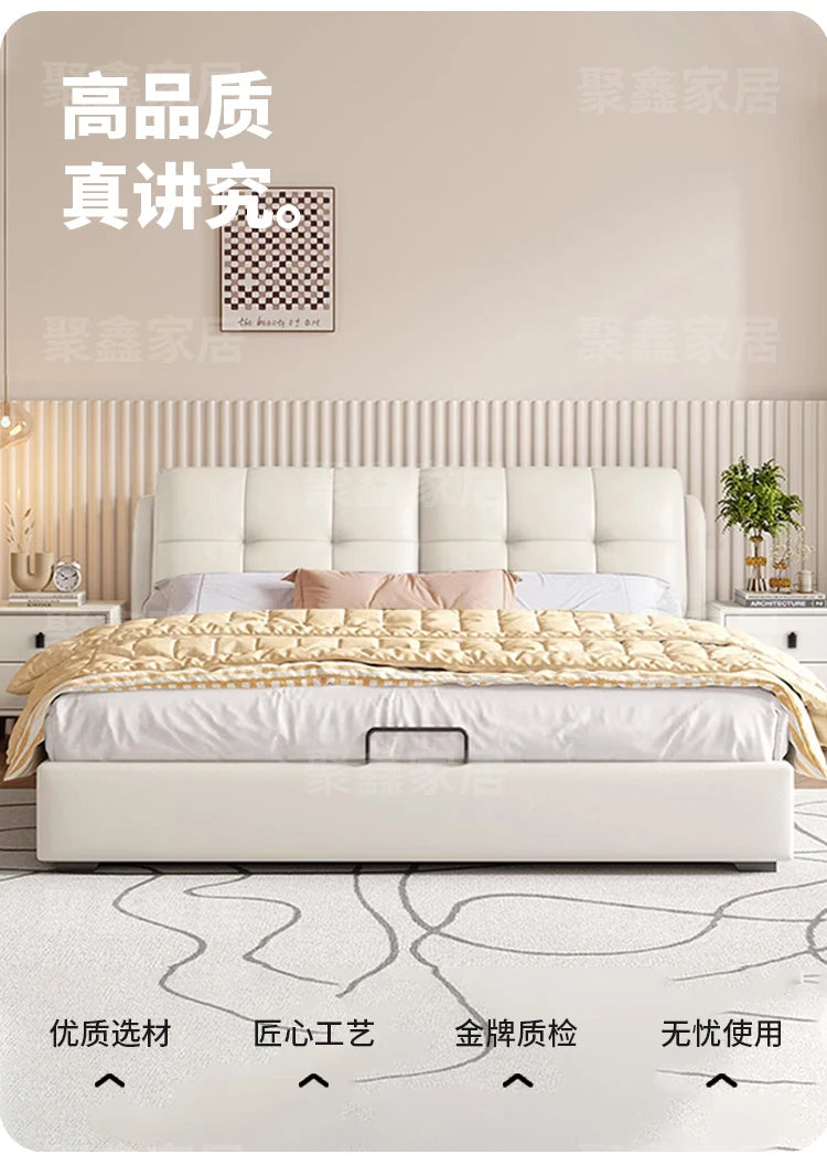 American Fashionable Bed Children Aesthetics Comfortable Design Bed Wedding Simple Luxury Modern Wood Muebles Home Furniture