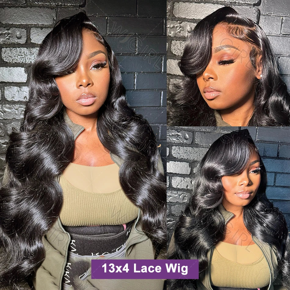 Wigirl 40 Inch Body Wave Human Hair Wigs Brazilian Body Wave Lace Front Wig 13x6 Water Wave Glueless Wigs Human Hair For Women