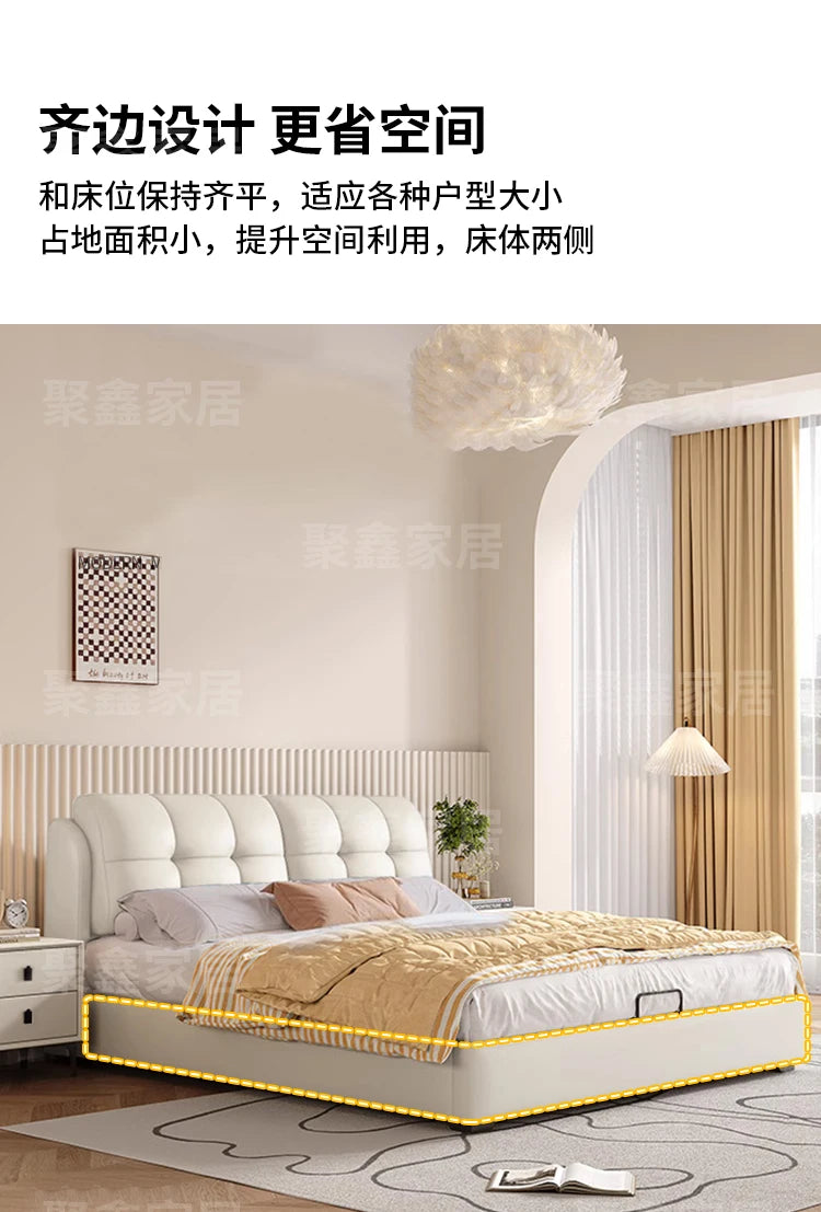 American Fashionable Bed Children Aesthetics Comfortable Design Bed Wedding Simple Luxury Modern Wood Muebles Home Furniture