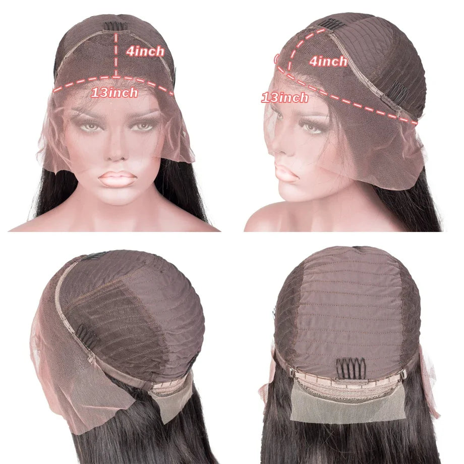 Body Wave Lace Front Wig 13x4 Lace Frontal Wig Quality Transparent Human Hair Wigs