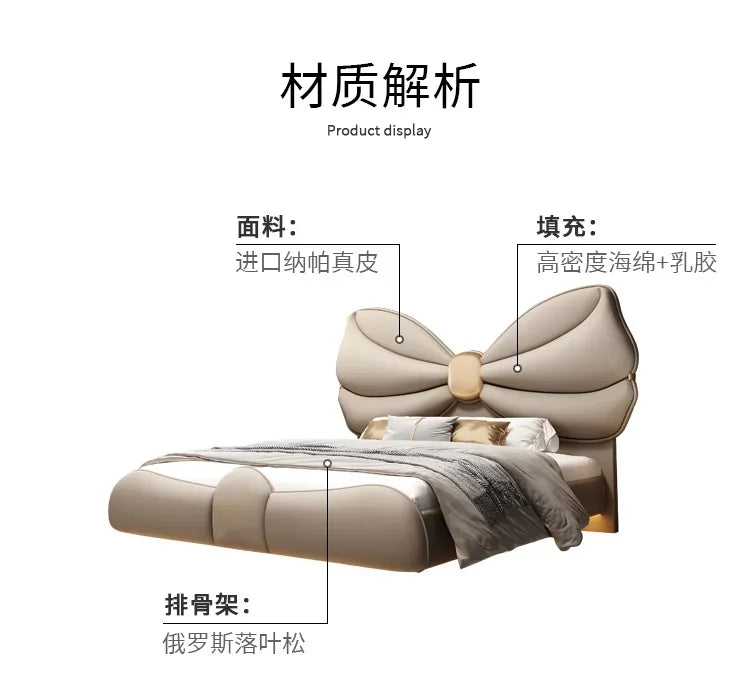 Luxury With Lights Floating Bed Modern Frame King Size Double Bed Headboards Twin Wood Lit 2 Personnes Furniture For Bedroom