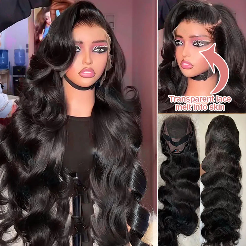 Lace Frontal Wig Water Wave Wigs 100% Human Hair Brazilian Hair