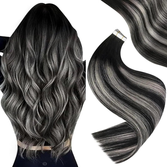 Remy Tape in Hair Extensions For Women Real Brazilian Hair 12-24inch Straight Natural 20pcs Skin Weft Tape in Human Hair