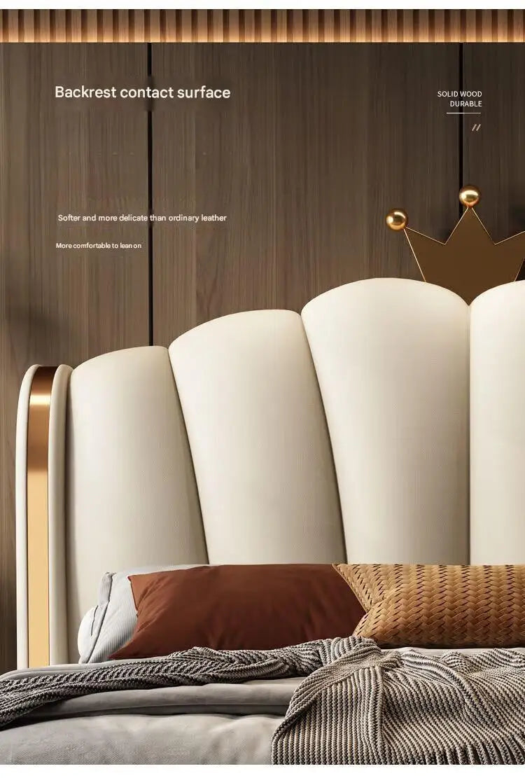 King Size Luxury Queen Double Bed Modern Bedroom European Design Girls Beliche Trendy Furniture