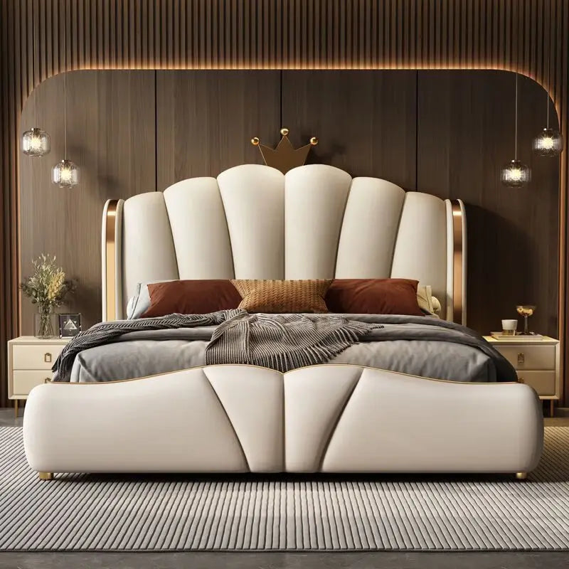 King Size Luxury Queen Double Bed Modern Bedroom European Design Girls Beliche Trendy Furniture