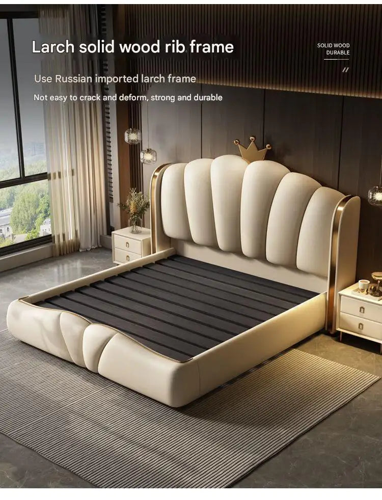 King Size Luxury Queen Double Bed Modern Bedroom European Design Girls Beliche Trendy Furniture