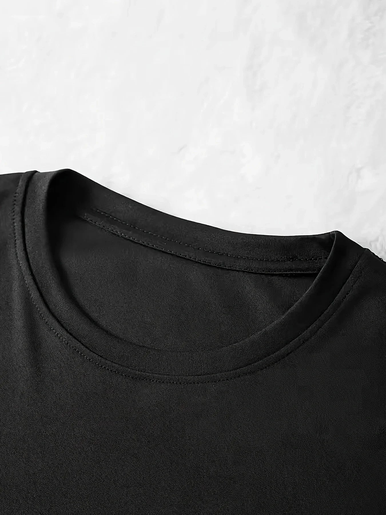 Casual Shorts Set-Soft Crew Neck Short Sleeve T-shirt &Skinny Fit Shorts