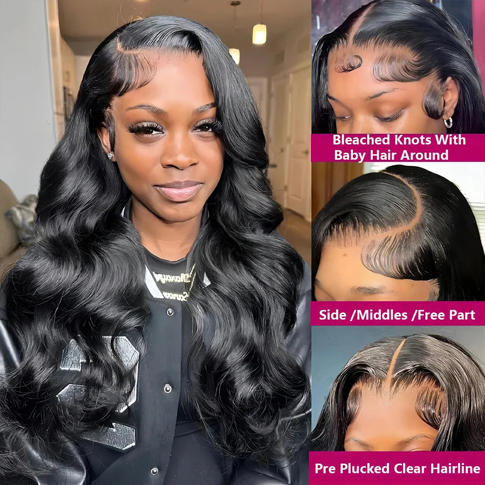 Body Wave Lace Front Wig 13x4 Lace Frontal Wig Quality Transparent Human Hair Wigs