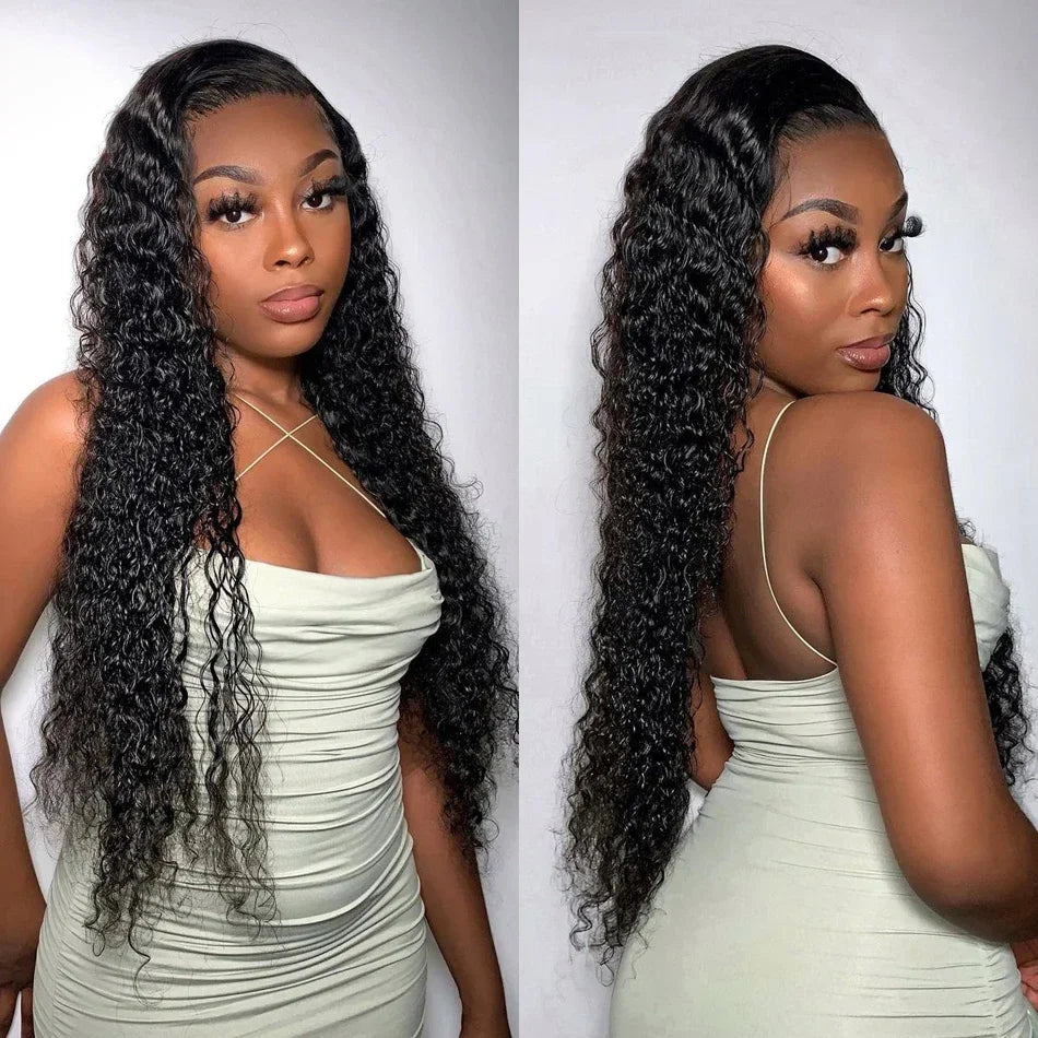 Water Wave Wig Transparent Lace Front Human Hair Wigs 13x4 13x6 Human Hair Lace Frontal Wig 28 30 Inch 4x4 5x5 Water Curly Wigs