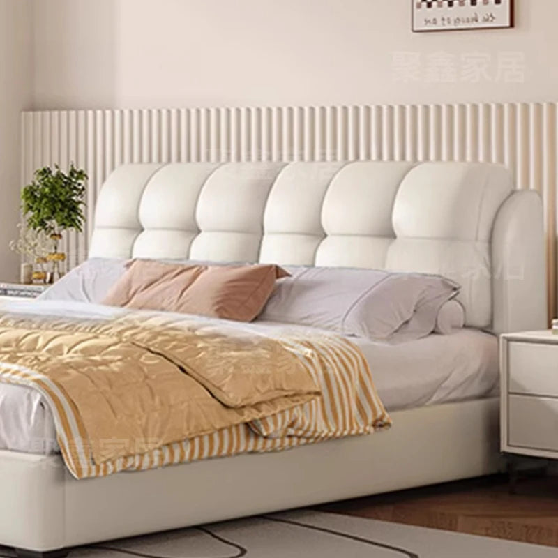 American Fashionable Bed Children Aesthetics Comfortable Design Bed Wedding Simple Luxury Modern Wood Muebles Home Furniture