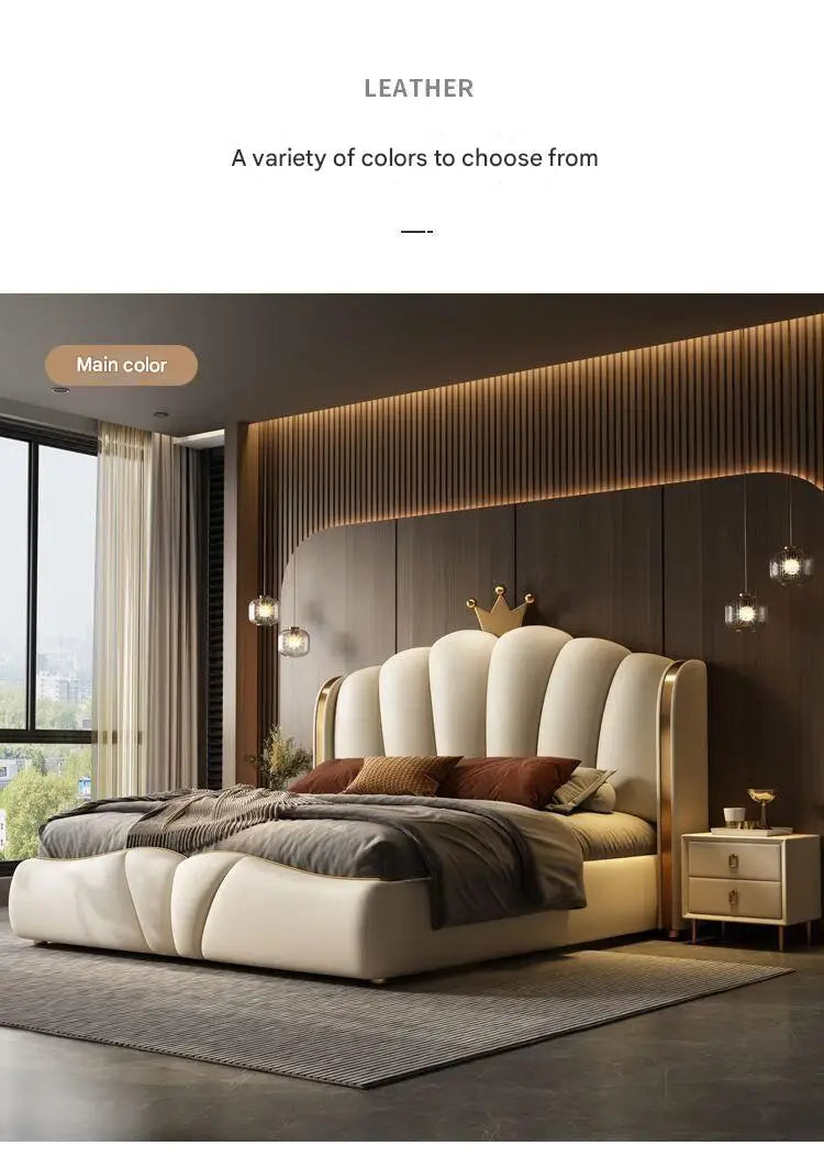 King Size Luxury Queen Double Bed Modern Bedroom European Design Girls Beliche Trendy Furniture
