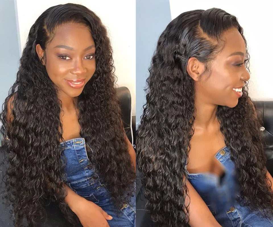 Water Wave Wig Transparent Lace Front Human Hair Wigs 13x4 13x6 Human Hair Lace Frontal Wig 28 30 Inch 4x4 5x5 Water Curly Wigs