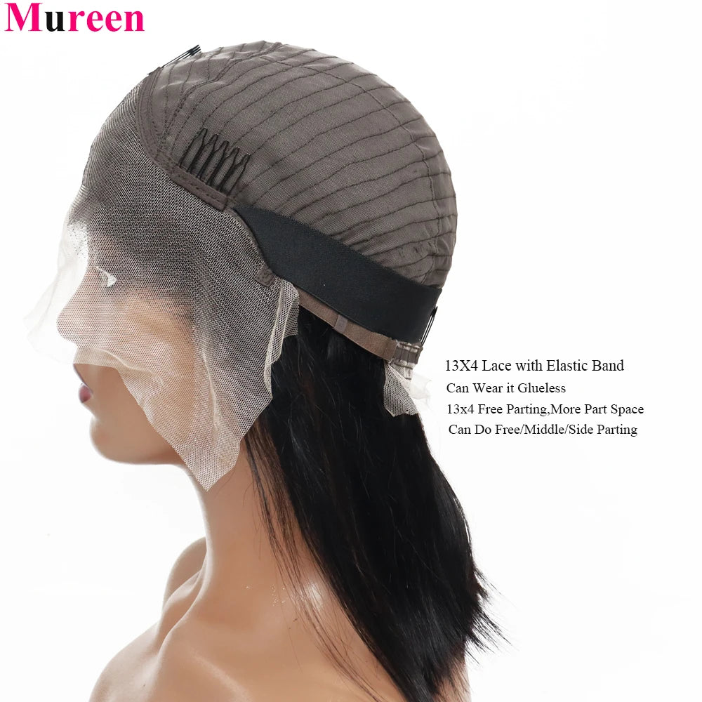 250% Density Bob Wig Human Hair 13x4 HD Lace Front Wigs Human Hair Glueless Straight Lace Frontal Human Hair Wigs for Women