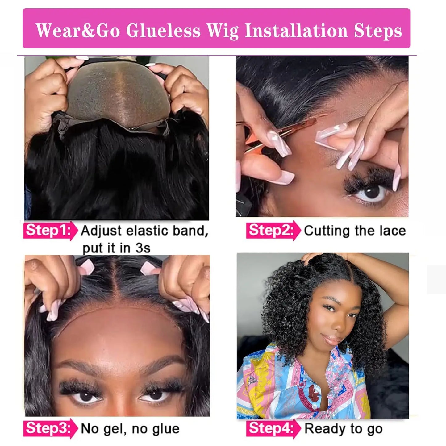 Kinky Curly Bob Wigs Human Hair Glueless 4X4 Lace Wig Malaysia Hair Short Curly Bob Wigs