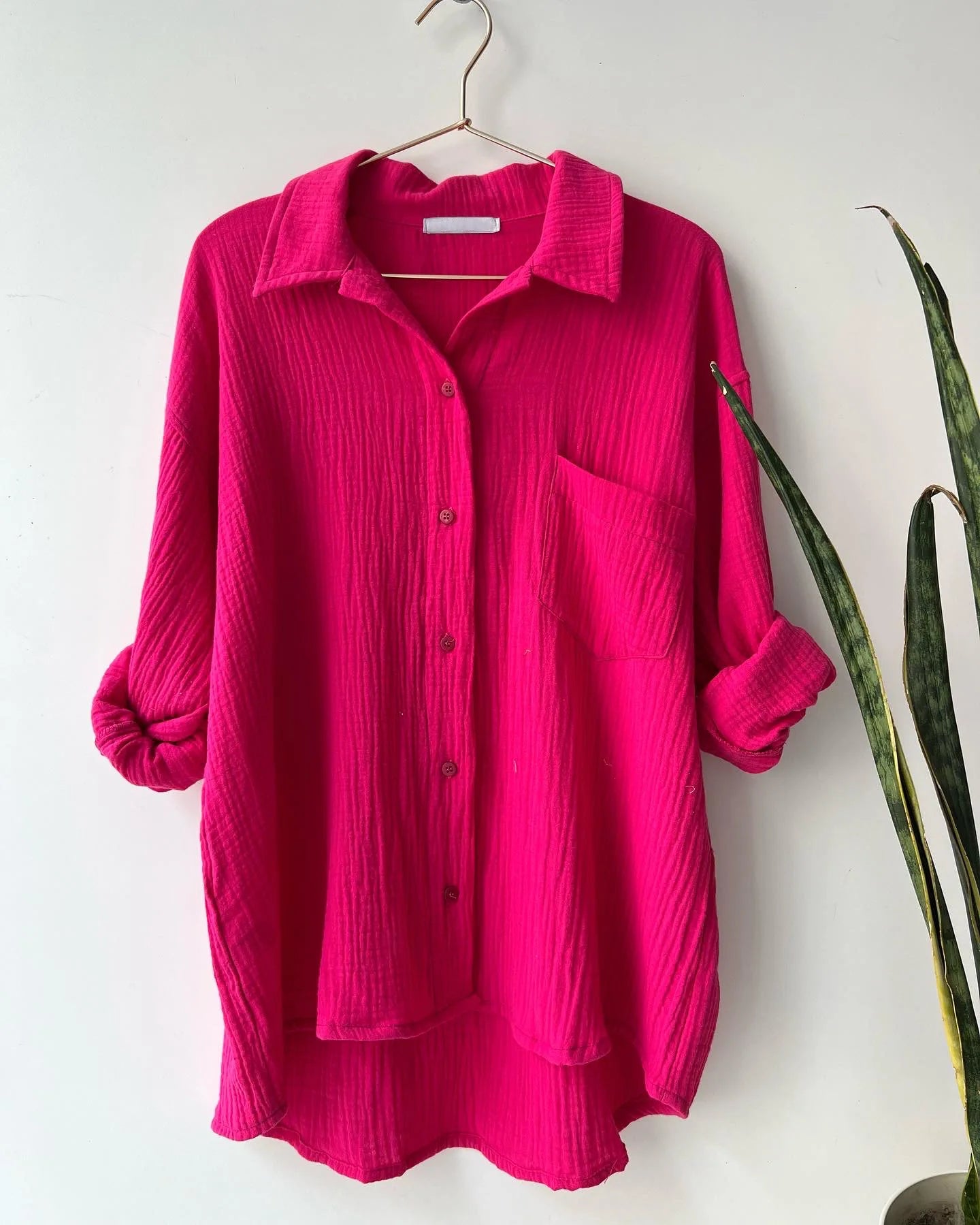 Casual Long Sleeve Button Loose Two Piece Set