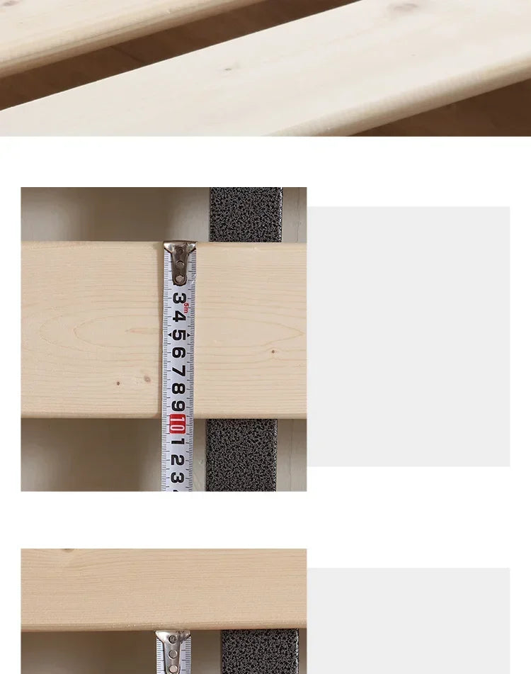 Indoor Simple Plank Platform Thick Tatami King Size Metal Double Bed Bases Frame Apartment Bedroom Furniture Black Bed Frame H