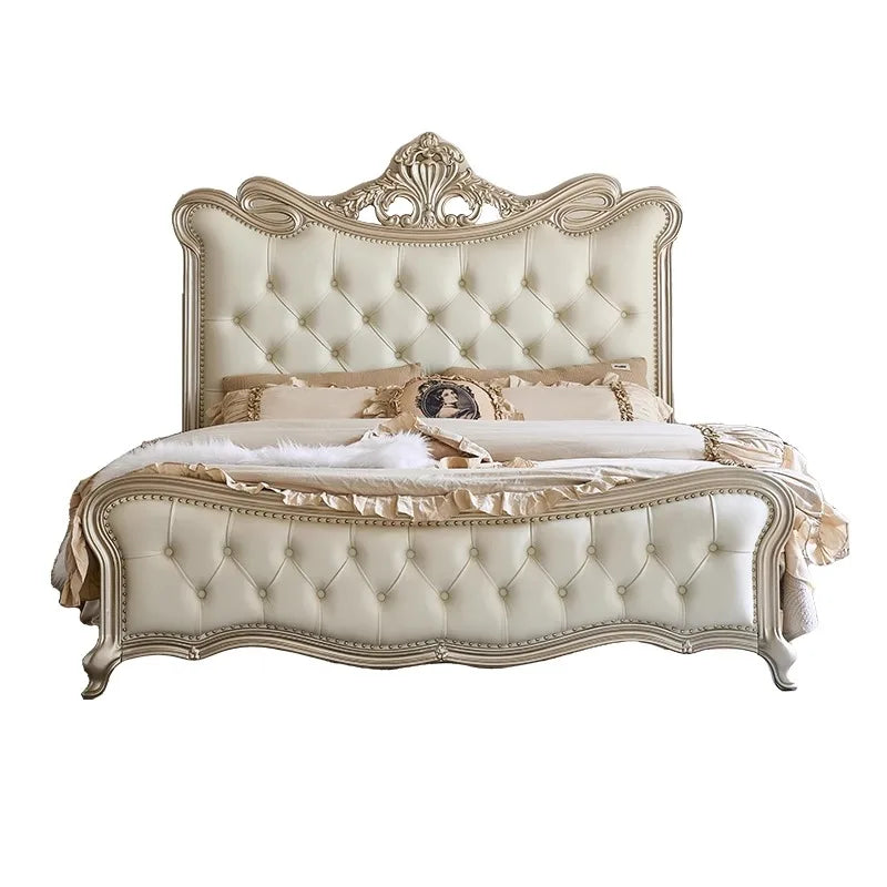 European Beauty Multifunctional Storage Bed Luxury King Size Sun Letti Matrimonial Bedroom Furniture